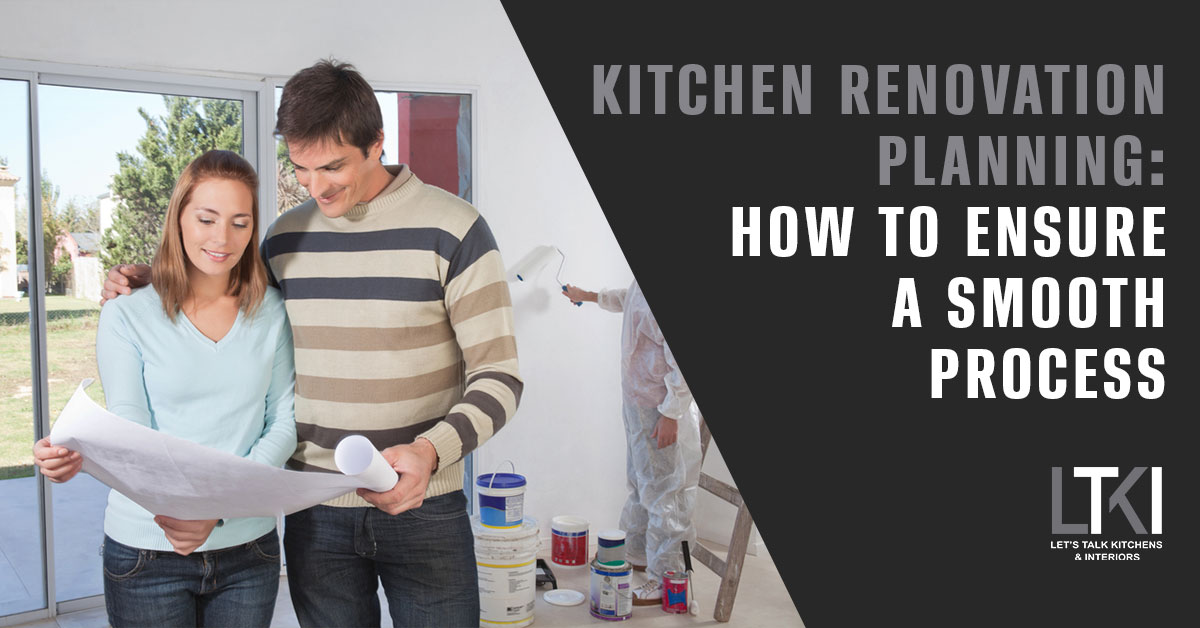 A young couple planning a kitchen renovation