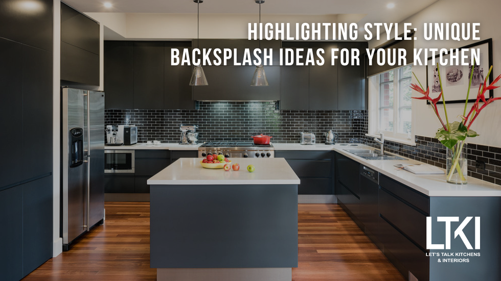 Stylish kitchen with a patterned tile backsplash adding personality to a modern renovation in Melbourne.